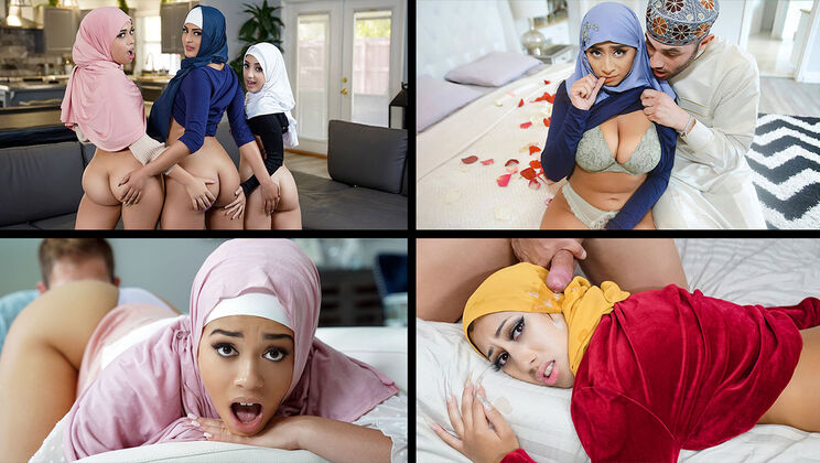 [TeamSkeetSelects] - Hooked on Hijab Hotties - Aaliyah Hadid - Ella Knox - Penelope Woods - Willow Ryder