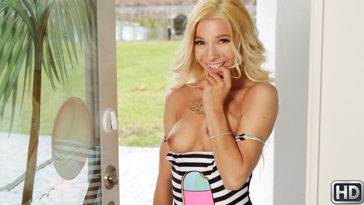 [CumFiesta] - Blonde Babe Kenzie Loves Cum - Kenzie Reeves - Connor Kennedy