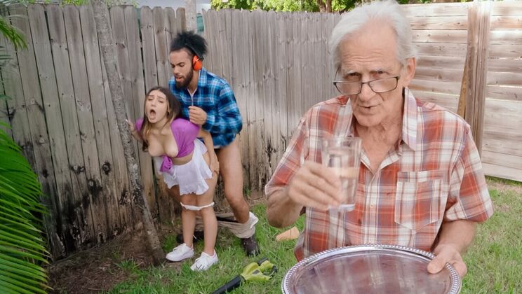 [TeensLoveHugeCocks] - Cumshot Fiesta with Violet Gems and James Angel - Violet Gems - James Angel