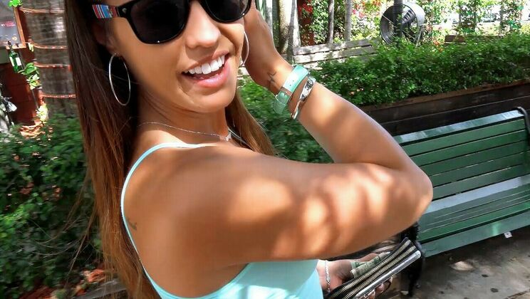 [PublicPickups] - Blonde Bombshell Fucks Camera Guy in the Open Air