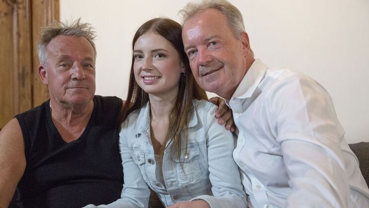 [Oldje] - Cum Hungry Krystal Takes on Two Big Cocks - Boris - Harry - Taylor Krystal