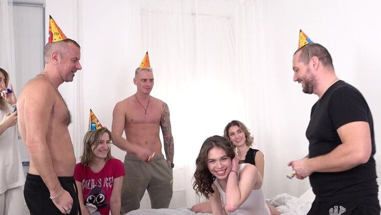 [VKStudio] - Double Trouble: Bella Tornado's Gangbang Birthday - Sweet Angel - Leo Casanova - Martin Spen - Bella Tornado