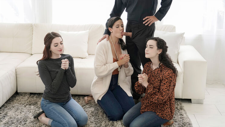 [MylfClassics] - Wife Sharing with Big Tits Lesbians - Lyra Lockhart - Penny Barber - Aria Carson - Calvin Hardy