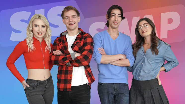 [SisSwap] - Step Siblings' Naughty Foursome - David Lee - Mae Milano - Britt Blair - Joshua Lewis