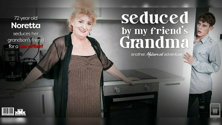 [Mature.nl] - 72 Year Old Blonde Babe Noretta Rides Her Grandson's Buddy - Noretta - Big Nick