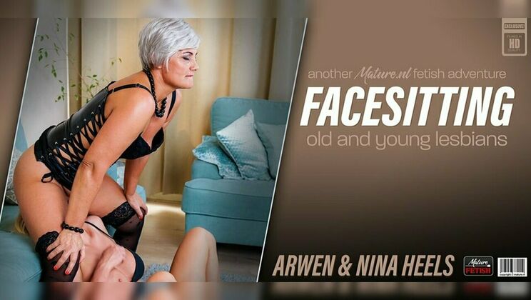 [Mature.nl] - Mature Blonde Arwen and Young Nina Heels Enjoy Naughty Face Sitting - Arwen - Nina Heels