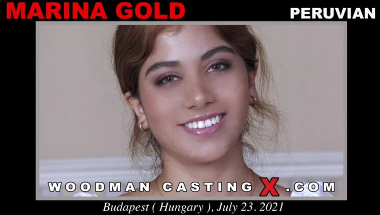 [WoodmanCasting] - Latina Beauty Marina Gold Takes On All - Marina Gold