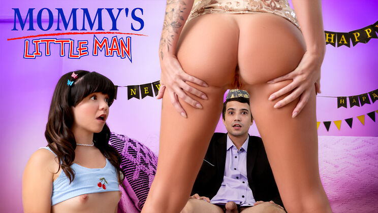 [Mommy’sLittleMan] - Cum on Pussy of Young Blonde Annie King - Ricky Spanish - Mochi Mona - Annie King