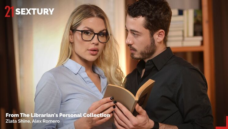 [21Sextury] - Glasses-Wearing Librarian Takes Deepthroat and Gagging from Alex Romero - Zlata Shine - Alex Romero