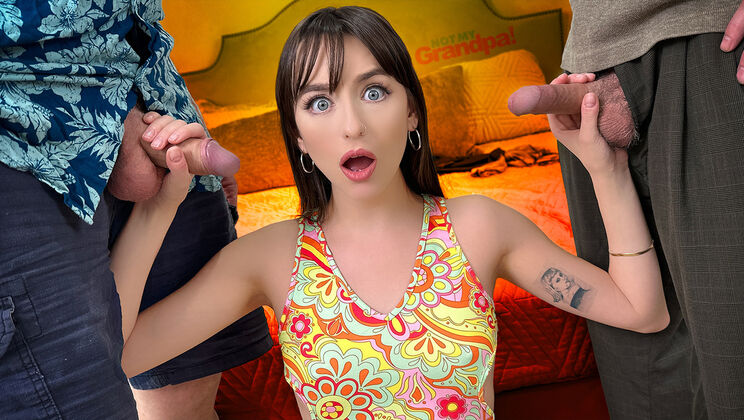 [NotMyGrandpa] - Lana Smalls in Stockings: Step-Granddaughter Takes Double Penetration - Dick Chibbles - Jack Vegas - Lana Smalls