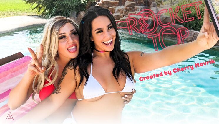 [ModelTime] - Blonde and Brunette Babes in Outdoor Rocket Top Fun - Cherry Mavrik - Misty Meaner