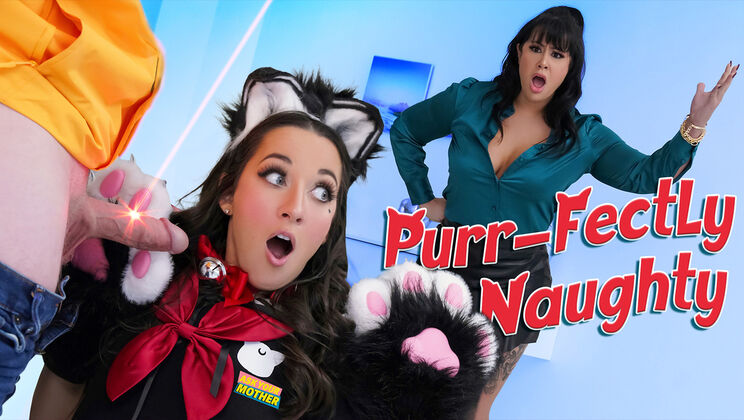 [AskYourMother] - Freya Von Doom Dominates Neko Girl and Stepson in Wild Threesome - Freya Von Doom - Jimmy Michaels - Misty Meaner