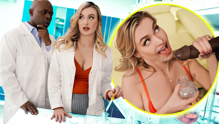 [BBCParadise] - Blonde MILF Scientist Sucks BBC for Research - Natalia Starr - Natalia Starr - Will Tile