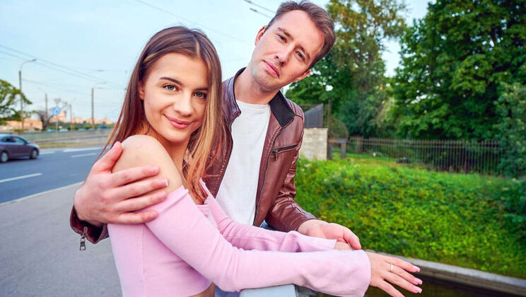 [ClubSweethearts] - Wild and sweaty shy teen loves kissing and doggystyle