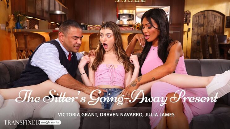 [Transfixed] - Babysitter Victoria Grant Gets Double Penetration Facial - Draven Navarro - Julia James - Victoria Grant